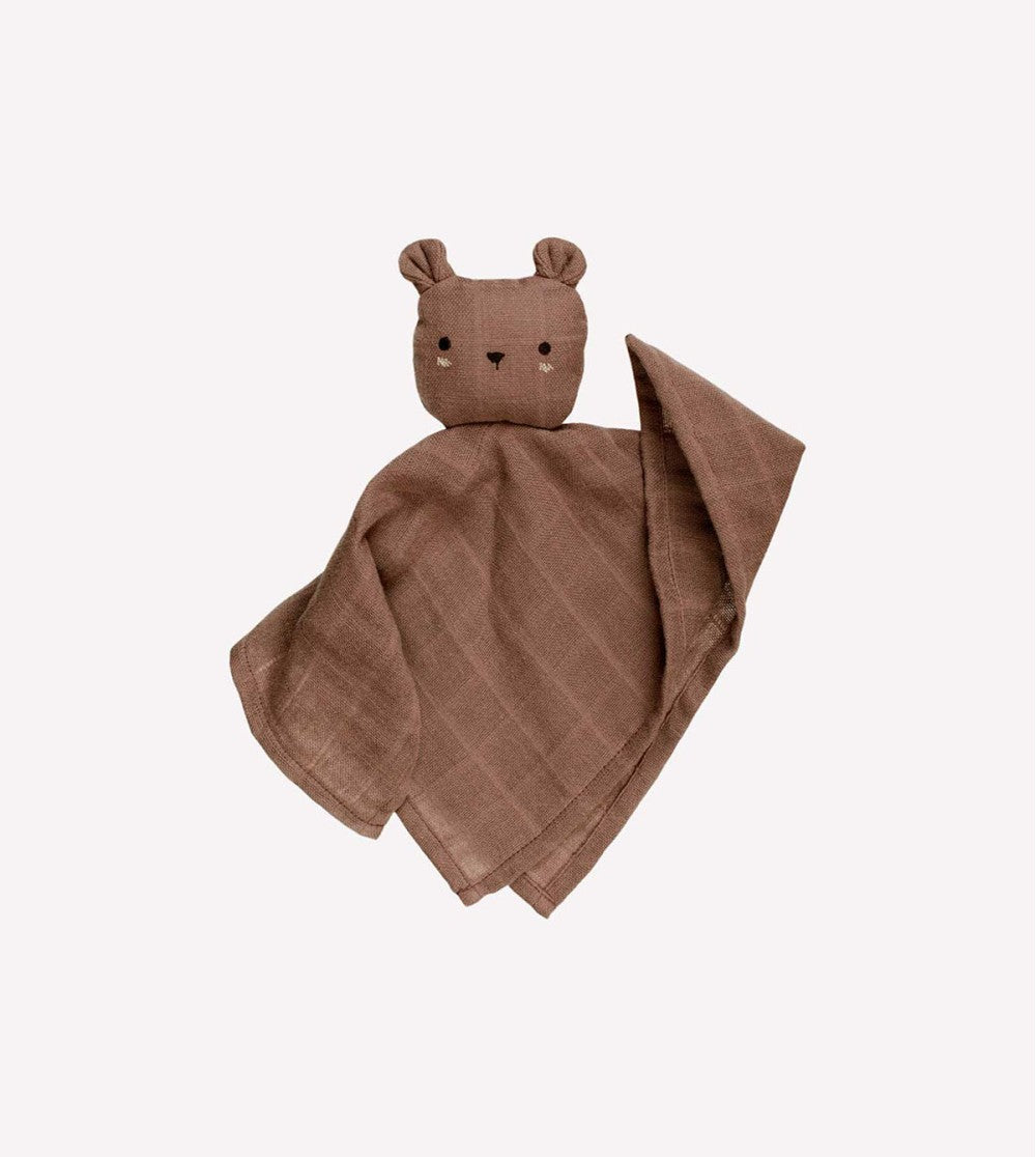 Doudou lange "ourson noisette"