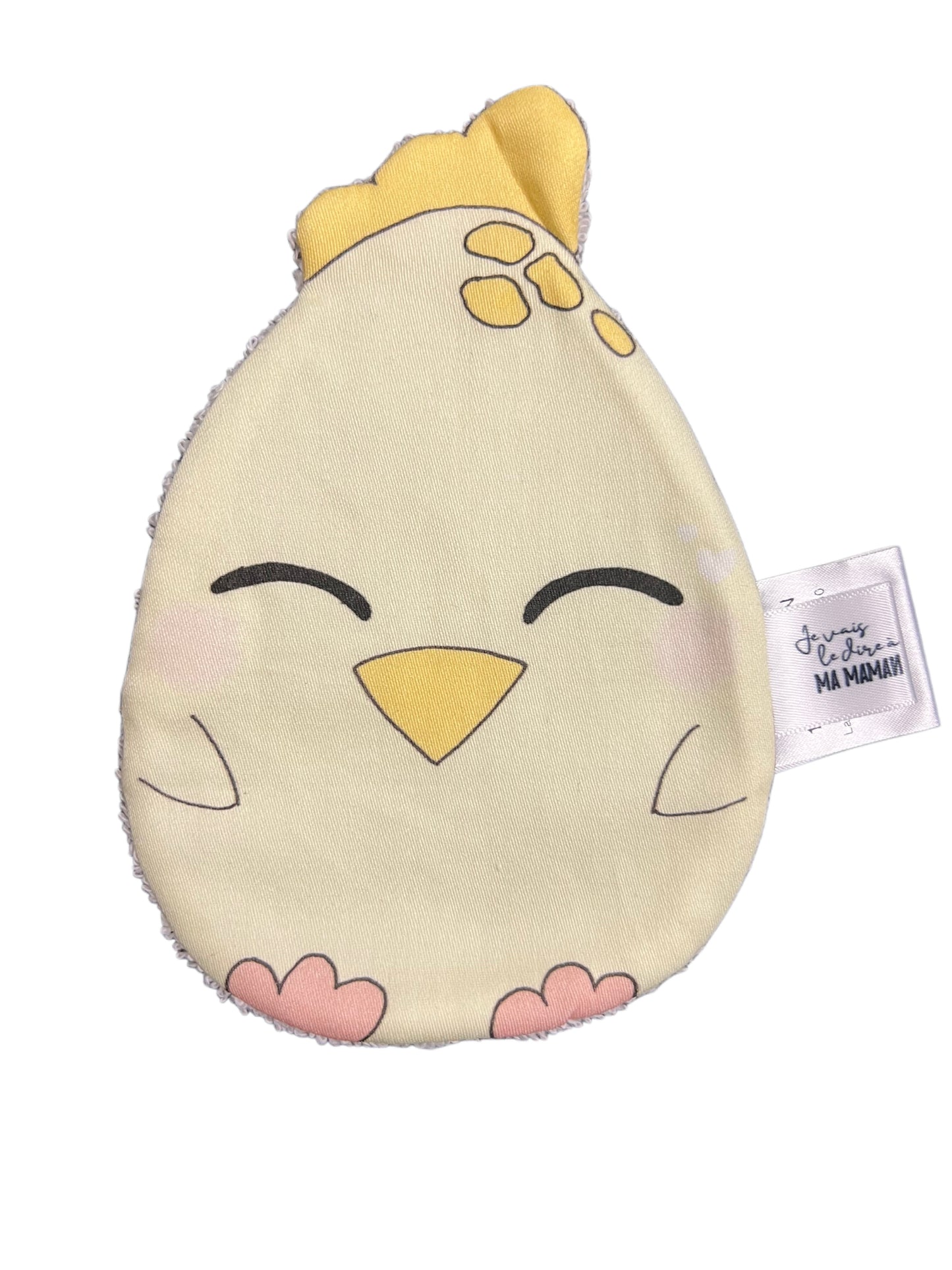 Lingette lavable Poussin