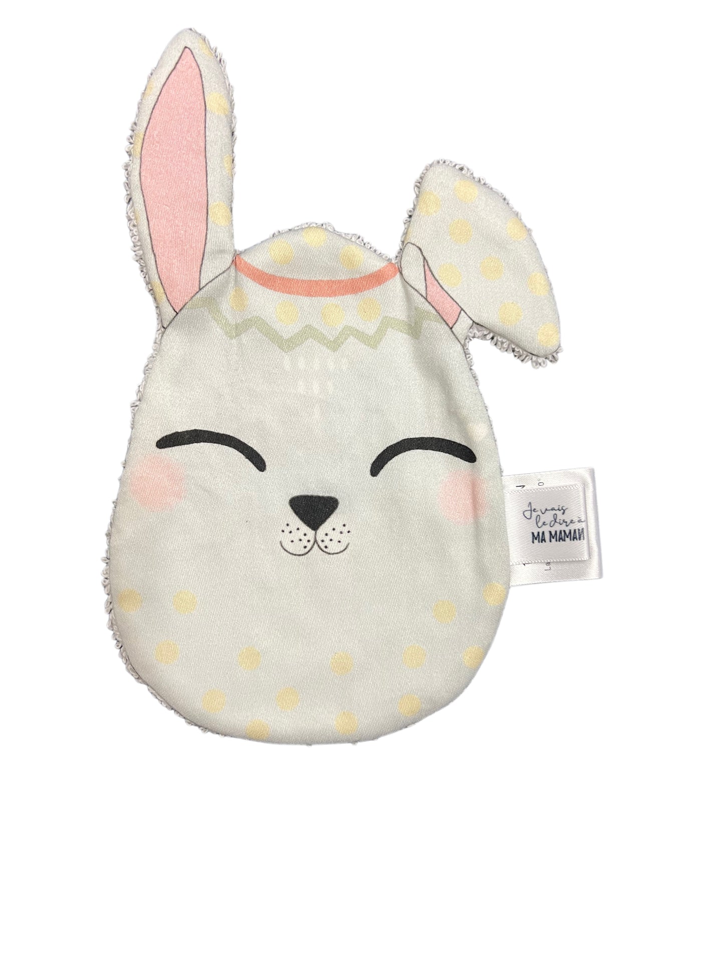 Lingette lavable Lapin Pâques