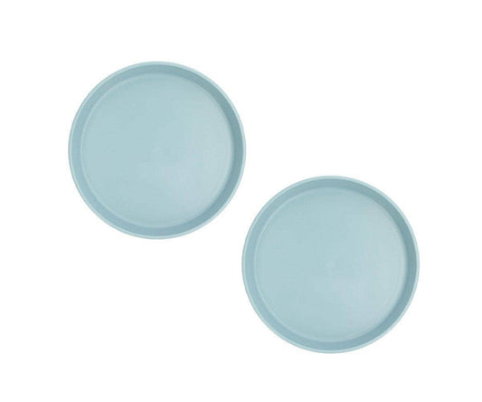 2 Assiettes Tutete Bleu Clair