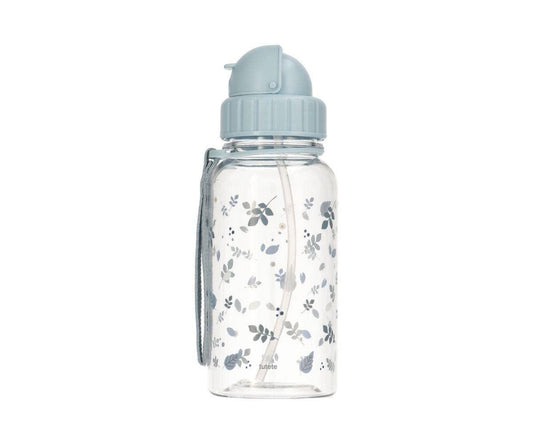 Bouteille Plastique Feuilles Bleu